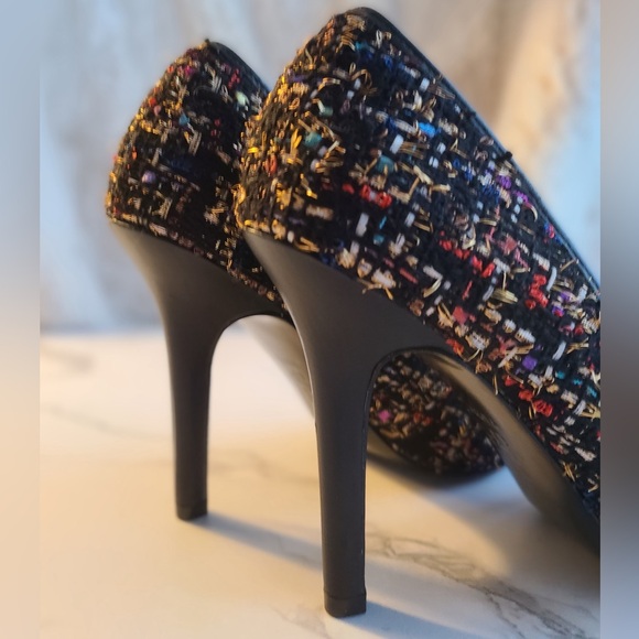 NWOT, CHARLES DAVID, MULTI-COLOR, POINT-TOE PUMPS, SZ 7.5 - Picture 10 of 15